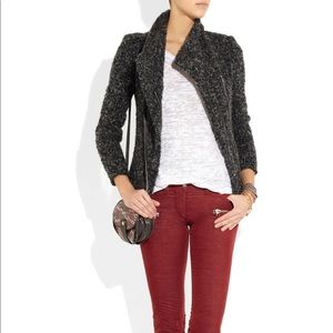 ISABEL MARANT GREY TWEED BOUCLE JKT/ LIGHT WEIGHT